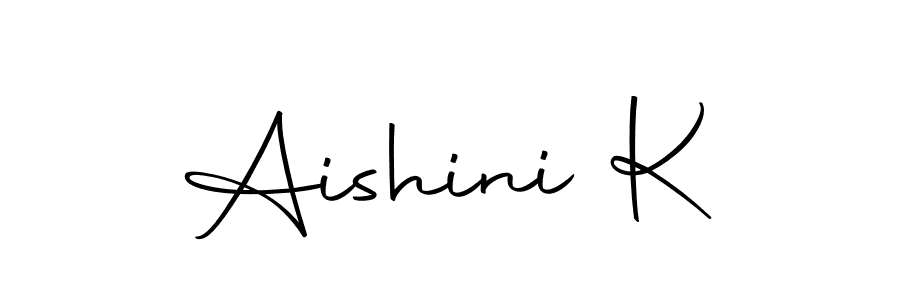 Make a beautiful signature design for name Aishini K. Use this online signature maker to create a handwritten signature for free. Aishini K signature style 10 images and pictures png