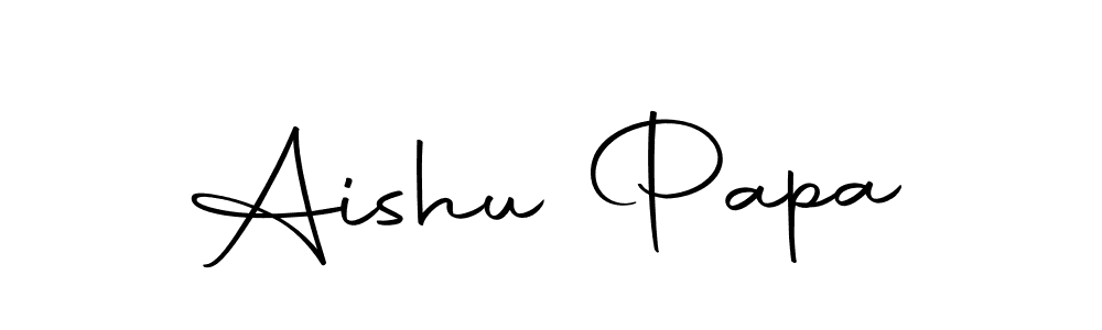 How to make Aishu Papa signature? Autography-DOLnW is a professional autograph style. Create handwritten signature for Aishu Papa name. Aishu Papa signature style 10 images and pictures png