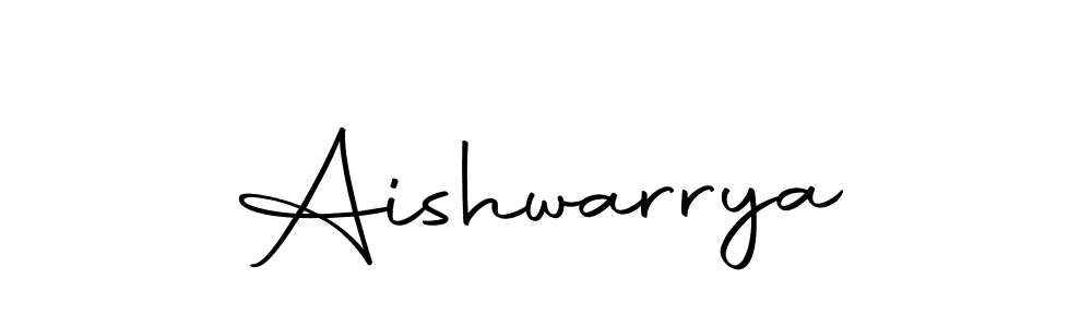 Design your own signature with our free online signature maker. With this signature software, you can create a handwritten (Autography-DOLnW) signature for name Aishwarrya. Aishwarrya signature style 10 images and pictures png