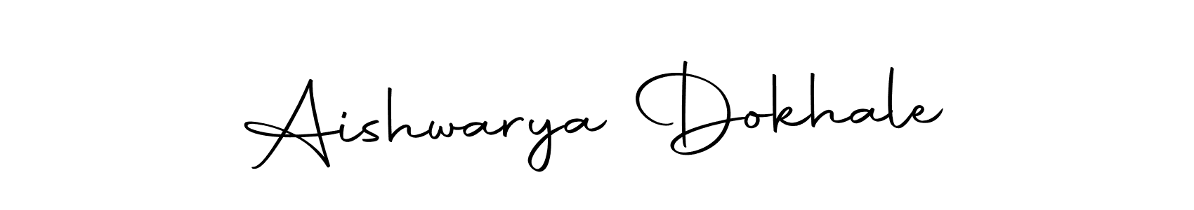 How to make Aishwarya Dokhale name signature. Use Autography-DOLnW style for creating short signs online. This is the latest handwritten sign. Aishwarya Dokhale signature style 10 images and pictures png