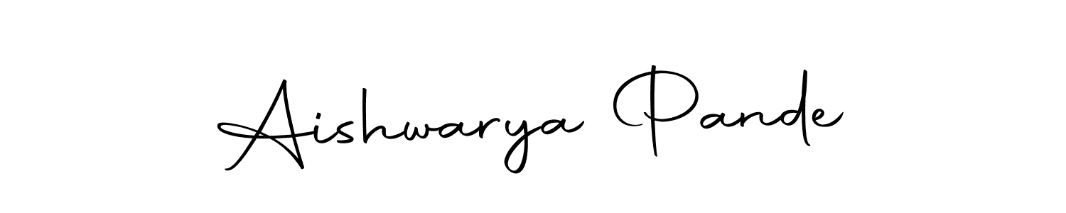 You can use this online signature creator to create a handwritten signature for the name Aishwarya Pande. This is the best online autograph maker. Aishwarya Pande signature style 10 images and pictures png