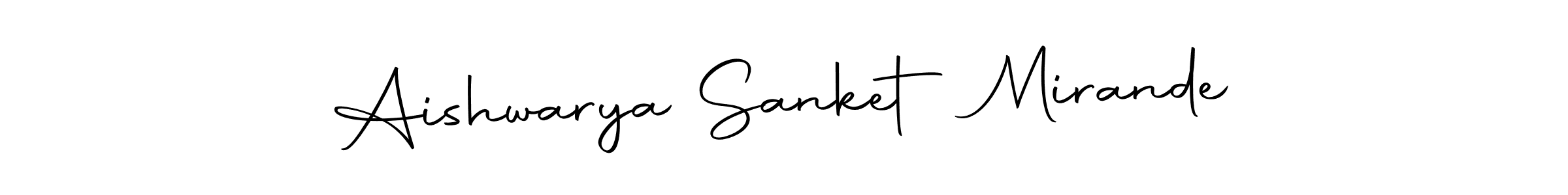 Use a signature maker to create a handwritten signature online. With this signature software, you can design (Autography-DOLnW) your own signature for name Aishwarya Sanket Mirande. Aishwarya Sanket Mirande signature style 10 images and pictures png