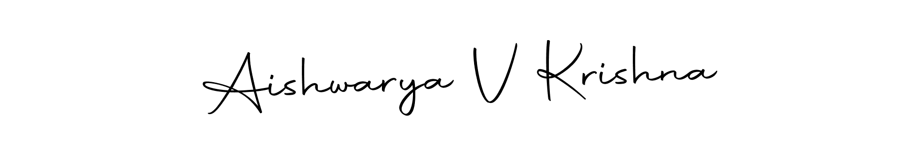 Aishwarya V Krishna stylish signature style. Best Handwritten Sign (Autography-DOLnW) for my name. Handwritten Signature Collection Ideas for my name Aishwarya V Krishna. Aishwarya V Krishna signature style 10 images and pictures png