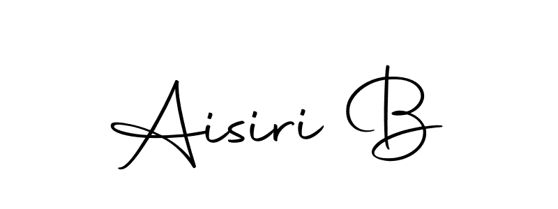 Design your own signature with our free online signature maker. With this signature software, you can create a handwritten (Autography-DOLnW) signature for name Aisiri B. Aisiri B signature style 10 images and pictures png