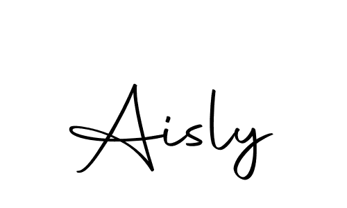 Design your own signature with our free online signature maker. With this signature software, you can create a handwritten (Autography-DOLnW) signature for name Aisly. Aisly signature style 10 images and pictures png