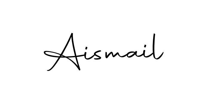 Use a signature maker to create a handwritten signature online. With this signature software, you can design (Autography-DOLnW) your own signature for name Aismail. Aismail signature style 10 images and pictures png