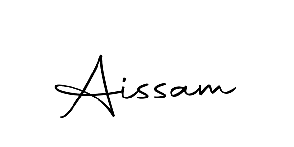 Create a beautiful signature design for name Aissam. With this signature (Autography-DOLnW) fonts, you can make a handwritten signature for free. Aissam signature style 10 images and pictures png