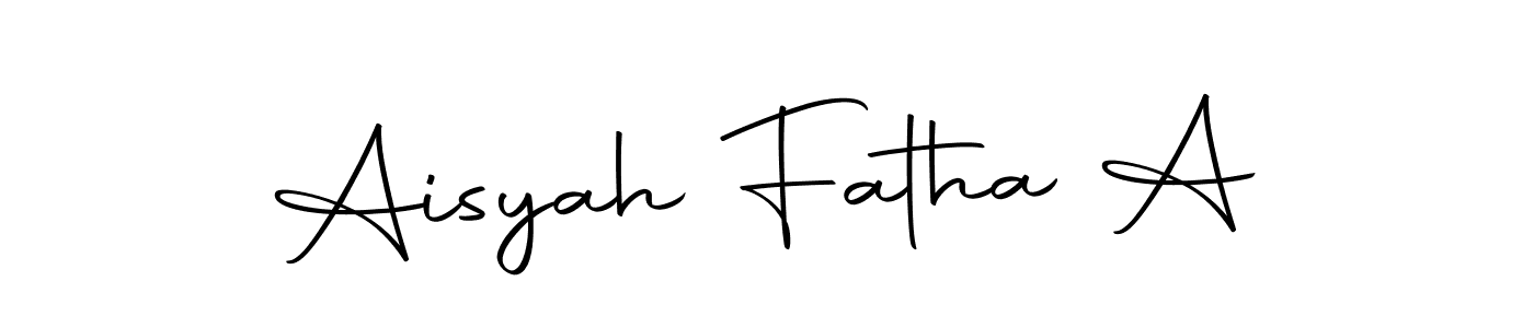 It looks lik you need a new signature style for name Aisyah Fatha A. Design unique handwritten (Autography-DOLnW) signature with our free signature maker in just a few clicks. Aisyah Fatha A signature style 10 images and pictures png