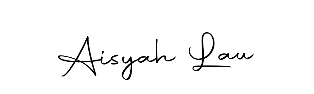 Make a beautiful signature design for name Aisyah Lau. Use this online signature maker to create a handwritten signature for free. Aisyah Lau signature style 10 images and pictures png