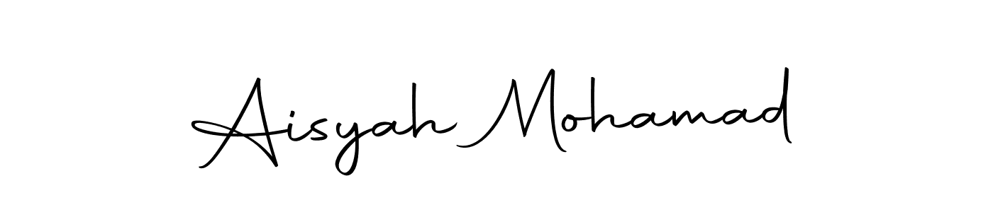 Use a signature maker to create a handwritten signature online. With this signature software, you can design (Autography-DOLnW) your own signature for name Aisyah Mohamad. Aisyah Mohamad signature style 10 images and pictures png