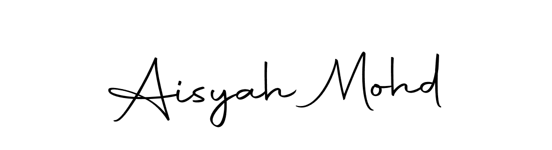 Make a beautiful signature design for name Aisyah Mohd. With this signature (Autography-DOLnW) style, you can create a handwritten signature for free. Aisyah Mohd signature style 10 images and pictures png