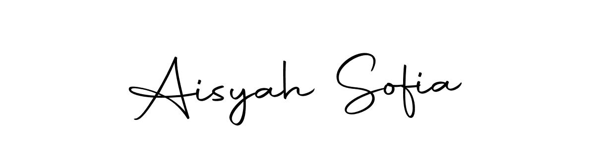 You can use this online signature creator to create a handwritten signature for the name Aisyah Sofia. This is the best online autograph maker. Aisyah Sofia signature style 10 images and pictures png