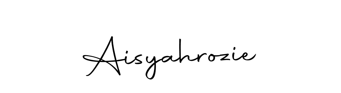 How to make Aisyahrozie name signature. Use Autography-DOLnW style for creating short signs online. This is the latest handwritten sign. Aisyahrozie signature style 10 images and pictures png