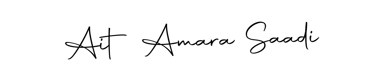 How to Draw Ait Amara Saadi signature style? Autography-DOLnW is a latest design signature styles for name Ait Amara Saadi. Ait Amara Saadi signature style 10 images and pictures png