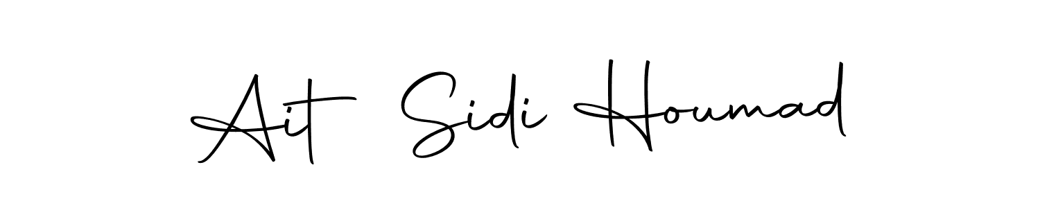 Create a beautiful signature design for name Ait Sidi Houmad. With this signature (Autography-DOLnW) fonts, you can make a handwritten signature for free. Ait Sidi Houmad signature style 10 images and pictures png