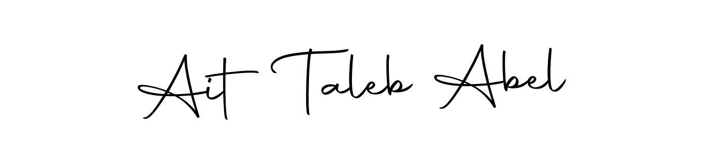 How to make Ait Taleb Abel signature? Autography-DOLnW is a professional autograph style. Create handwritten signature for Ait Taleb Abel name. Ait Taleb Abel signature style 10 images and pictures png