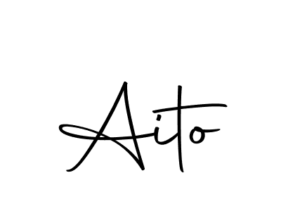 How to make Aito name signature. Use Autography-DOLnW style for creating short signs online. This is the latest handwritten sign. Aito signature style 10 images and pictures png