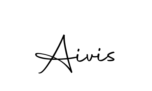 Design your own signature with our free online signature maker. With this signature software, you can create a handwritten (Autography-DOLnW) signature for name Aivis. Aivis signature style 10 images and pictures png