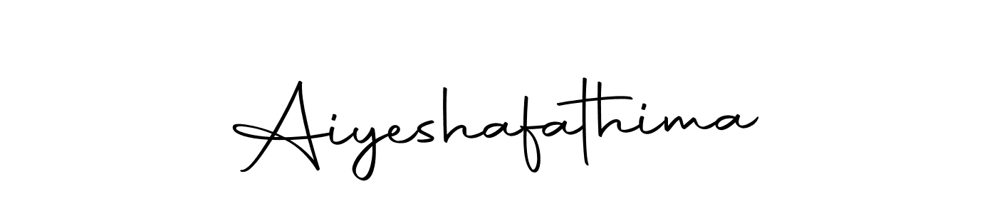 How to make Aiyeshafathima name signature. Use Autography-DOLnW style for creating short signs online. This is the latest handwritten sign. Aiyeshafathima signature style 10 images and pictures png