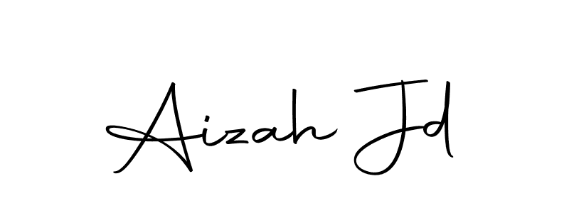 Design your own signature with our free online signature maker. With this signature software, you can create a handwritten (Autography-DOLnW) signature for name Aizah Jd. Aizah Jd signature style 10 images and pictures png