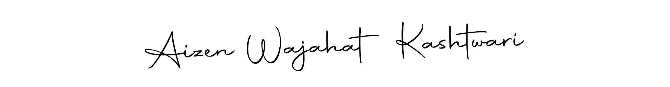 Autography-DOLnW is a professional signature style that is perfect for those who want to add a touch of class to their signature. It is also a great choice for those who want to make their signature more unique. Get Aizen Wajahat Kashtwari name to fancy signature for free. Aizen Wajahat Kashtwari signature style 10 images and pictures png