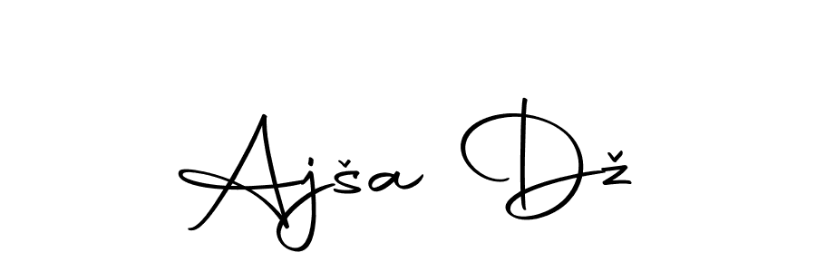 Similarly Autography-DOLnW is the best handwritten signature design. Signature creator online .You can use it as an online autograph creator for name Ajša Dž. Ajša Dž signature style 10 images and pictures png