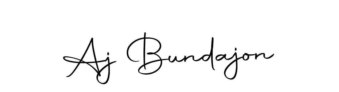 Make a beautiful signature design for name Aj Bundajon. With this signature (Autography-DOLnW) style, you can create a handwritten signature for free. Aj Bundajon signature style 10 images and pictures png