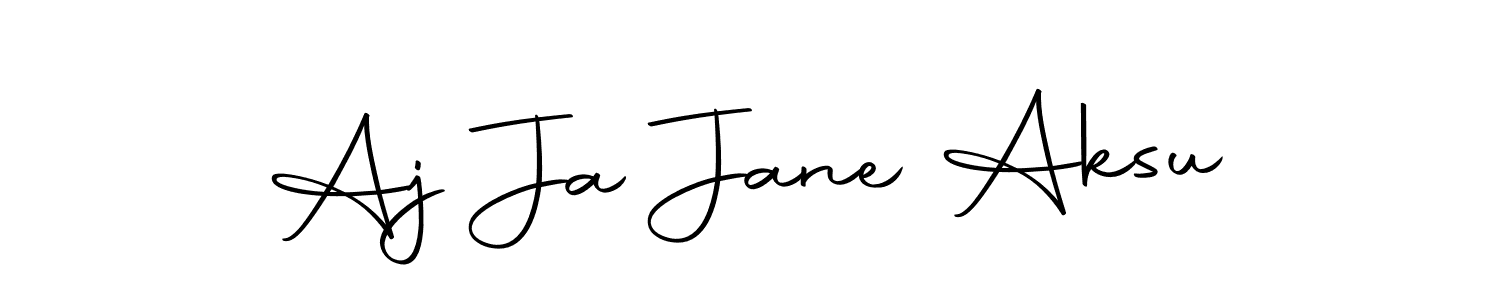 Use a signature maker to create a handwritten signature online. With this signature software, you can design (Autography-DOLnW) your own signature for name Aj Ja Jane Aksu. Aj Ja Jane Aksu signature style 10 images and pictures png