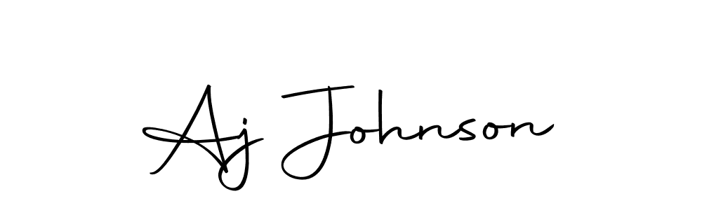 How to make Aj Johnson name signature. Use Autography-DOLnW style for creating short signs online. This is the latest handwritten sign. Aj Johnson signature style 10 images and pictures png