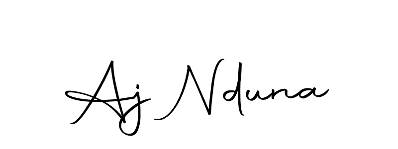 Similarly Autography-DOLnW is the best handwritten signature design. Signature creator online .You can use it as an online autograph creator for name Aj Nduna. Aj Nduna signature style 10 images and pictures png