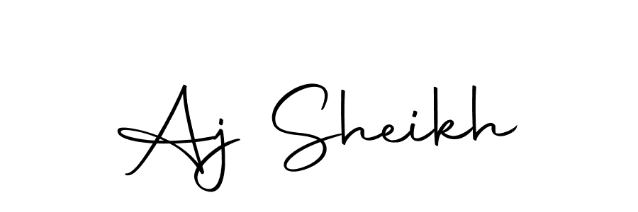 Make a beautiful signature design for name Aj Sheikh. With this signature (Autography-DOLnW) style, you can create a handwritten signature for free. Aj Sheikh signature style 10 images and pictures png