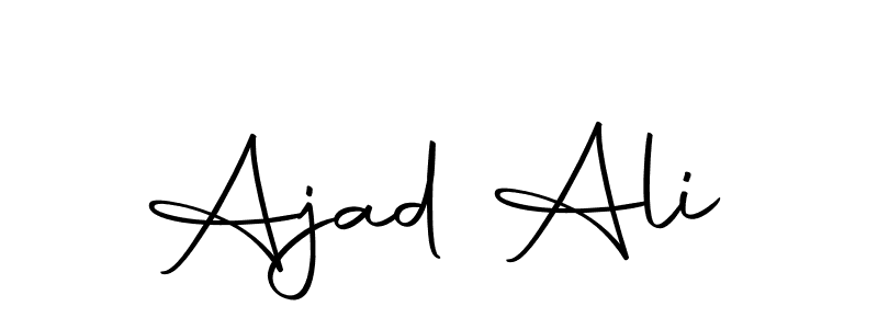 You should practise on your own different ways (Autography-DOLnW) to write your name (Ajad Ali) in signature. don't let someone else do it for you. Ajad Ali signature style 10 images and pictures png