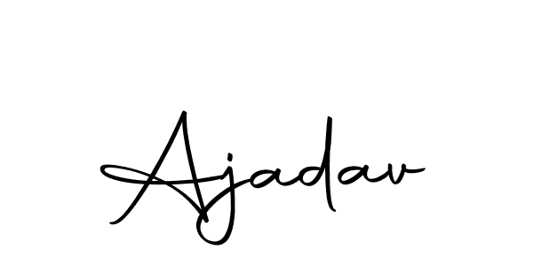 You should practise on your own different ways (Autography-DOLnW) to write your name (Ajadav) in signature. don't let someone else do it for you. Ajadav signature style 10 images and pictures png