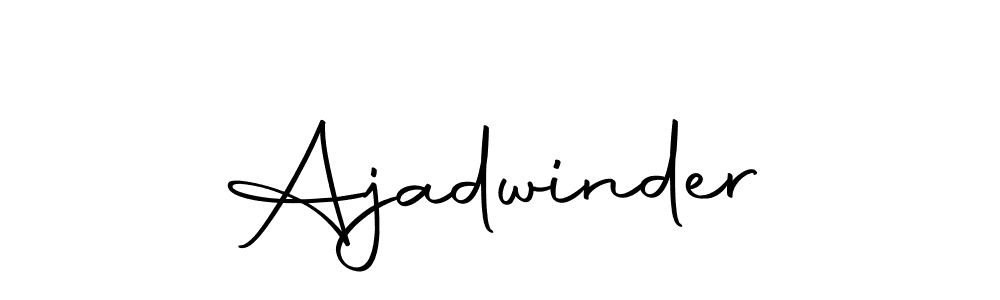 Make a beautiful signature design for name Ajadwinder. With this signature (Autography-DOLnW) style, you can create a handwritten signature for free. Ajadwinder signature style 10 images and pictures png