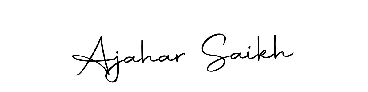 You can use this online signature creator to create a handwritten signature for the name Ajahar Saikh. This is the best online autograph maker. Ajahar Saikh signature style 10 images and pictures png