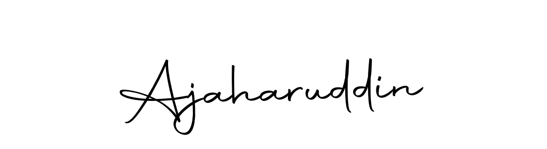 Use a signature maker to create a handwritten signature online. With this signature software, you can design (Autography-DOLnW) your own signature for name Ajaharuddin. Ajaharuddin signature style 10 images and pictures png