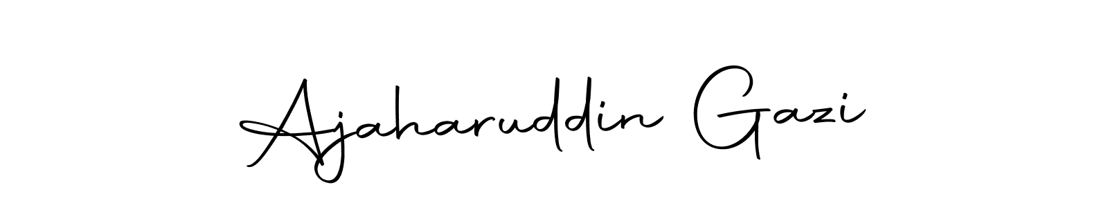 Use a signature maker to create a handwritten signature online. With this signature software, you can design (Autography-DOLnW) your own signature for name Ajaharuddin Gazi. Ajaharuddin Gazi signature style 10 images and pictures png