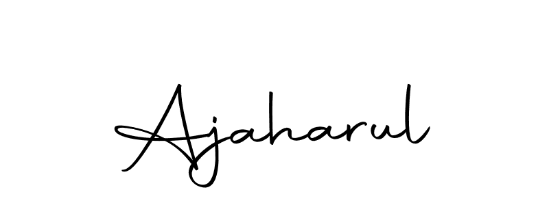 Also we have Ajaharul name is the best signature style. Create professional handwritten signature collection using Autography-DOLnW autograph style. Ajaharul signature style 10 images and pictures png