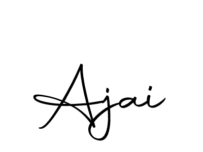 Create a beautiful signature design for name Ajai. With this signature (Autography-DOLnW) fonts, you can make a handwritten signature for free. Ajai signature style 10 images and pictures png