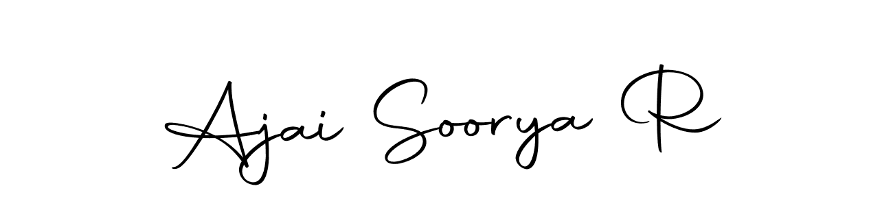 It looks lik you need a new signature style for name Ajai Soorya R. Design unique handwritten (Autography-DOLnW) signature with our free signature maker in just a few clicks. Ajai Soorya R signature style 10 images and pictures png