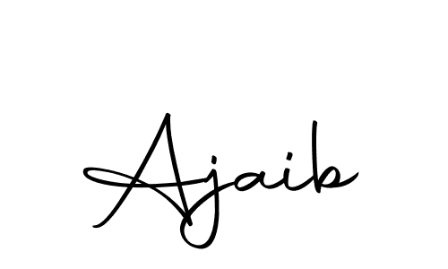 Create a beautiful signature design for name Ajaib. With this signature (Autography-DOLnW) fonts, you can make a handwritten signature for free. Ajaib signature style 10 images and pictures png