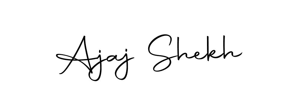The best way (Autography-DOLnW) to make a short signature is to pick only two or three words in your name. The name Ajaj Shekh include a total of six letters. For converting this name. Ajaj Shekh signature style 10 images and pictures png
