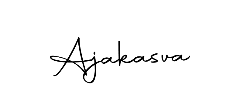 Create a beautiful signature design for name Ajakasva. With this signature (Autography-DOLnW) fonts, you can make a handwritten signature for free. Ajakasva signature style 10 images and pictures png
