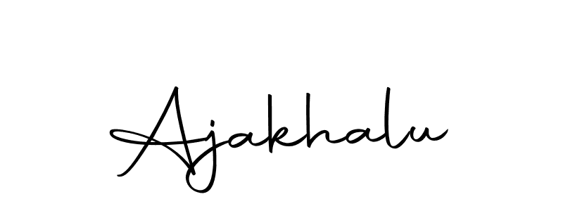 The best way (Autography-DOLnW) to make a short signature is to pick only two or three words in your name. The name Ajakhalu include a total of six letters. For converting this name. Ajakhalu signature style 10 images and pictures png