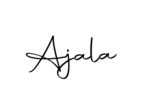 Create a beautiful signature design for name Ajala. With this signature (Autography-DOLnW) fonts, you can make a handwritten signature for free. Ajala signature style 10 images and pictures png