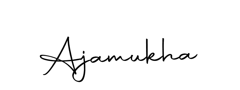 Also we have Ajamukha name is the best signature style. Create professional handwritten signature collection using Autography-DOLnW autograph style. Ajamukha signature style 10 images and pictures png