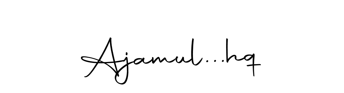 Make a beautiful signature design for name Ajamul...hq. With this signature (Autography-DOLnW) style, you can create a handwritten signature for free. Ajamul...hq signature style 10 images and pictures png