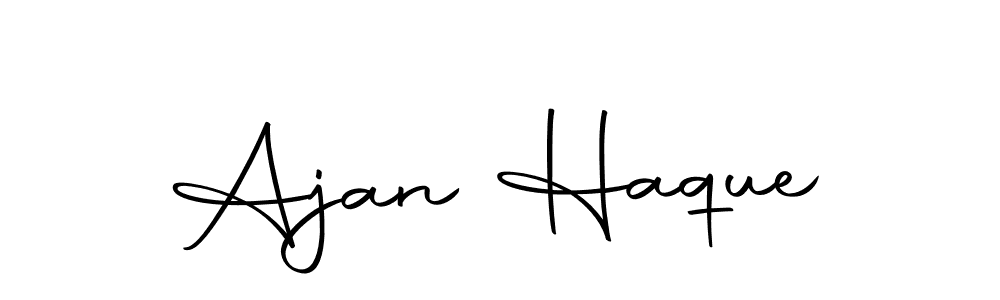Ajan Haque stylish signature style. Best Handwritten Sign (Autography-DOLnW) for my name. Handwritten Signature Collection Ideas for my name Ajan Haque. Ajan Haque signature style 10 images and pictures png
