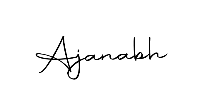 Create a beautiful signature design for name Ajanabh. With this signature (Autography-DOLnW) fonts, you can make a handwritten signature for free. Ajanabh signature style 10 images and pictures png