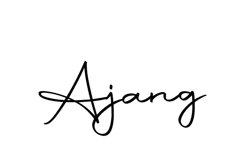 You should practise on your own different ways (Autography-DOLnW) to write your name (Ajang) in signature. don't let someone else do it for you. Ajang signature style 10 images and pictures png